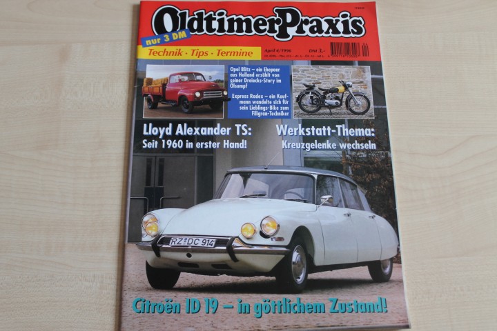 Deckblatt Oldtimer Praxis (04/1996)